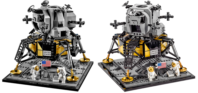 One small step for man, and one even smaller step for a Lego minifigure.